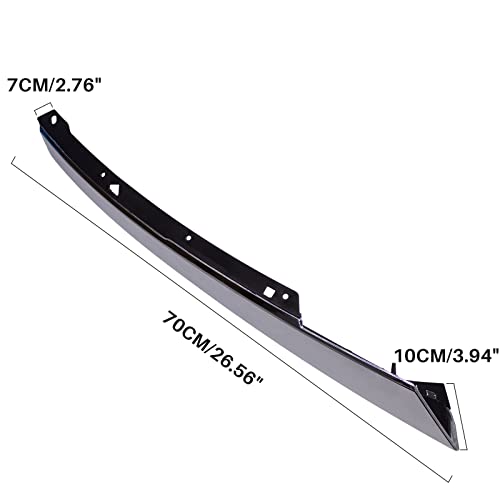 Bst Bssp Pair Headlight Molding Trim Eyebrow Strips, For 2016-2018 Civic 4Dr Sedan Chrome Cover Driver/Passenger Sides (2Pcs Set) #TOP2