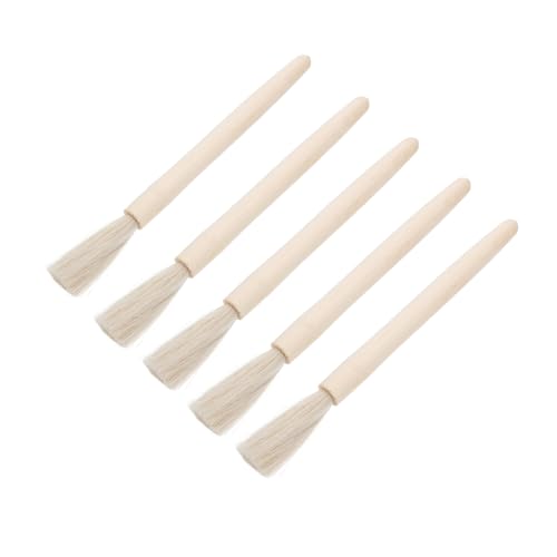 Generic 5pcs Laboratory Brush Broom Coffee Concentrate Dustpan Coffee Pot Cleaner Balance Scale Brush Cleaners Gutter Vinegar Hole Lid Portafilter Disposal for Cleaning Wooden