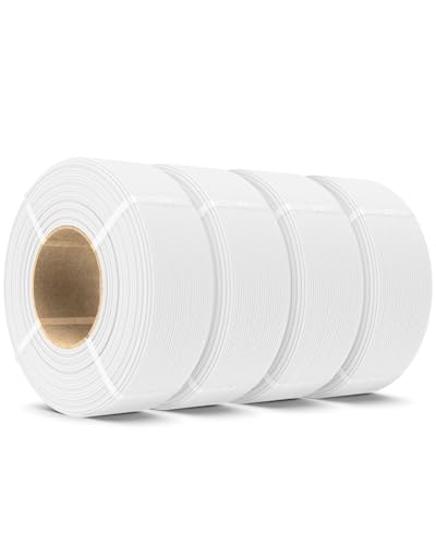 Image of SUNLU 4KG PLA Filament Refill 1.75mm, 1000g PLA Matte Filament Bundle 4 Packs, 3D Printer Filament Refill for Reusable Spools, Fit for Most Brand Spool. 1KG /Roll, White*4
