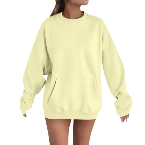 Sweatshirts for Women UK Oversized Casual Crewneck Pullover Autum...