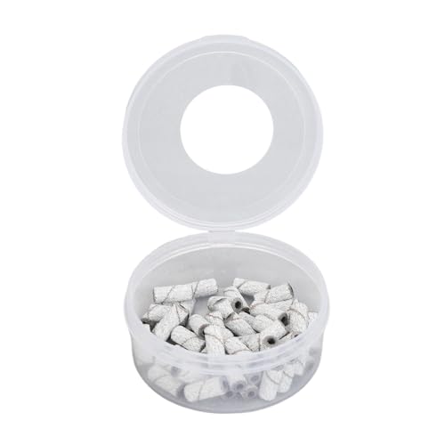 100Pcs SandingBands 150 Grinding Polisher for Nail Drill Files, Effective Dead Skin Removal, Footcare Tool with Multiple Sizes, Sandstone Material - Image 8