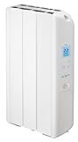 Radiador electrico Farho ECG03 serie ECO GREEN blanco 3 modulos 330W, Radiador Electrico con Termostato Digital, Calefacción Eléctrica ideal para Estancias hasta 5m2, Programable 24/7, 10 años de garantia