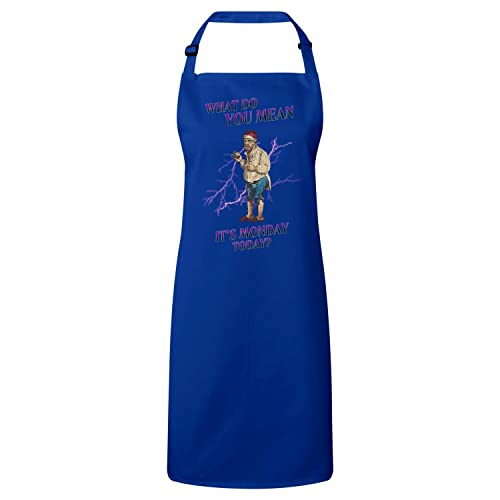 Tablier cuisine bleu vintage humour alcool collage chic