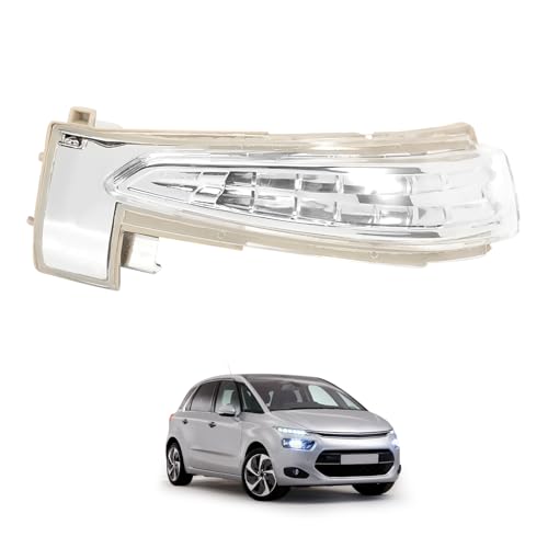 GNXFixt Rétroviseur Côté Lumière Clignotants pour C3 C4 DS5 508 Feux Clignotants Répétiteurs 6325J5