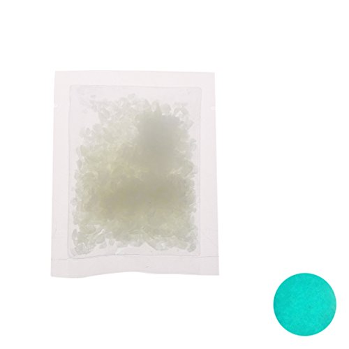 CADANIA 1 Bag 10g Noctilucent Sand Fish Tank Night Luminous Dark Bright Glow Aquarium Decoration - Blue&Green