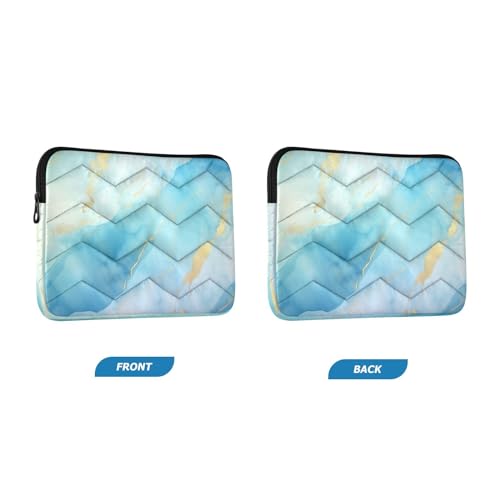 Funda para laptop azul mármol para portátiles 13-14 pulg. miniatura 2