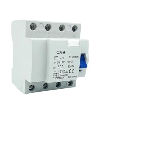 Disjoncteur de Courant Résiduel Véhicule Électrique Protection Maison 4P