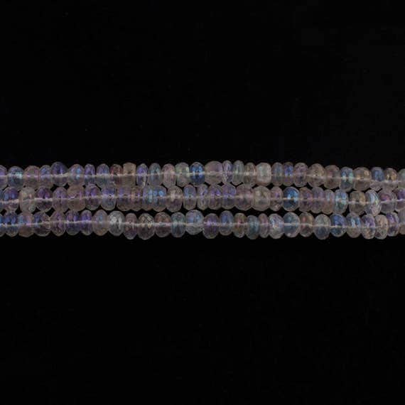 Perles moonstone roundel quartz mystique SB3112 pour donner de l'éclat aux bijoux ternes