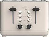 Bella-PRO 4-Slice Toaster with Extra-Wide Slots, Stainless Steel, Gluten-Free and Bagel Functions, High-Lift Lever, Auto Shut-Off, Removable...