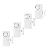 EGIZPY Fridge Door Alarm with Delay, Door Alarms When Opened, 4PK