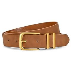 Suede Gold Buckle Brown