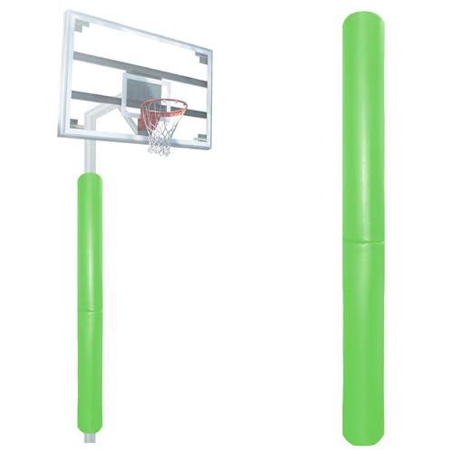 PROGOAL 72” High Pole Pad Heavy Duty 2” Thick Foam Protection Padding 3-4 Inch Round Pole Pad for Basketball Hoop Garage Basement, 6 Feet Waterproof Durable Protector for Player Safty