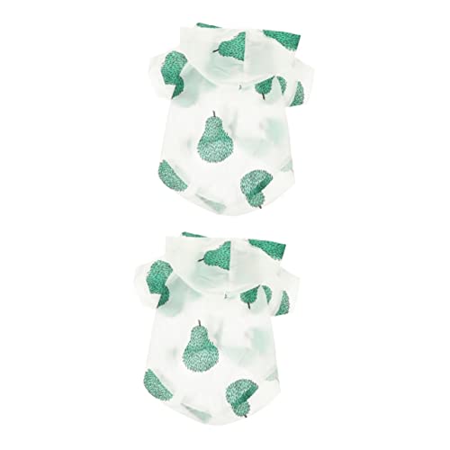 Mipcase 2 Peças Roupas De Proteção Solar Para Animais De Estimação Vestido De Verão Roupas Para Cach
