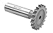 Whitney Tool 613759 Keyseat Milling Cutter, Style 110, 1-3/8" Cutting Diameter, 9/64" Cutting Width
