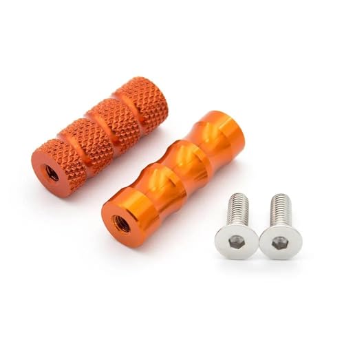 GTGJFJKW Estriberas para Motocicleta para Ducati 749/999/748/919/996/998 Palanca De Cambios Y Freno para Motocicleta Estriberas Reposapiés Pedales Estriberas(CNC Orange)