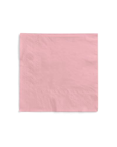 Sovie HOME Serviette in ROSA aus 3-lagigem Tissue, 33 x 33cm, 1/4 Falz, 20 Stück, elegante Papierservietten für Hochzeit, Taufe, Babyparty, Geburtstag & Feier