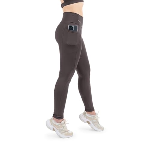Calça Legging Suplex Poliamida Com Bolso Lateral Corrida (BR, Alfa, G, Regular, Regular, Grafite)