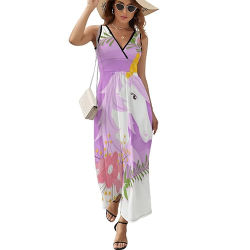Robe longue d'été aux finitions soignées, coupe maxi raffinée et fluide