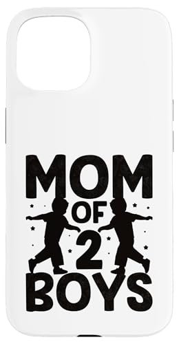 Mom Of Two Boys ̓ Ƒq ̌t X}zP[X iPhone 15 p
