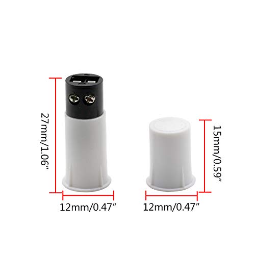Hxchen MC-33C Normally Closed Recessed Window Door Contact Sensor Alarm Magnetic Reed Switch - (5 Sets)