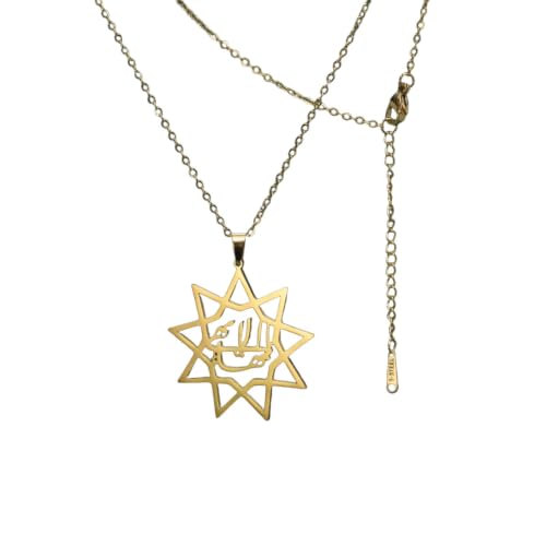 Collier Étoile Bahaï en cadeau d'anniversaire symbolique avec message spirituel