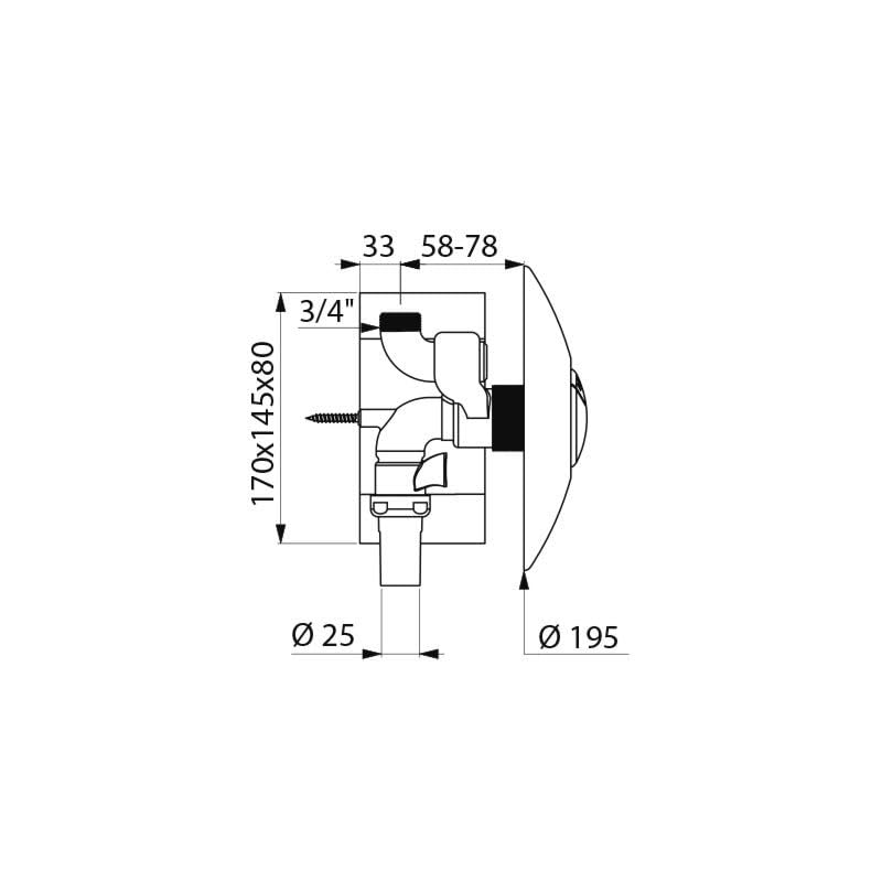 Delabie Robinet temporisé de chasse Tempoflux 2
