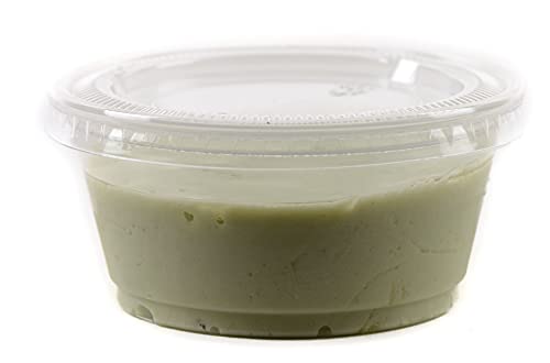 EcoQuality 3.25 Ounce Clear Plastic Disposable Portion Cups with Lids, Jello Shot, Souffle Cups, Condiments, Sampling Cups, Complements, Food Service (3.25 oz) (125)