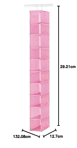 Whitmor Prateleiras de sapato penduradas, rosa