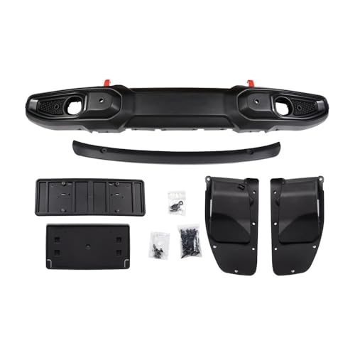 FHDNB Car Front Bumper Compatible with Jeep Wrangler JKJL, Gladiator JT ABS Bumper With Sensor Holes 4x4 Accessories