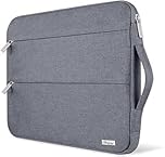 Voova Laptop Sleeve Case 14-15 Inch with Handle, Waterproof Slim Computer Cover Bag Compatible with MacBook Air M2/M3 15, MacBook Pro 15, 15” Surface Laptop 5/4, Hp chromebook 14,Grey