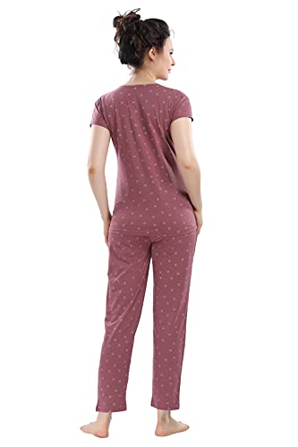 Image of DZZO Women's Cotton Printed Night Suit