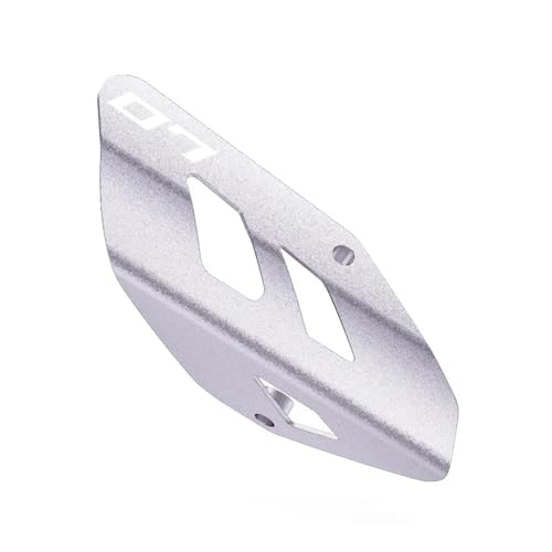Bouclier thermique d'échappement CNC haut de gamme pour MT07 et FZ07 argent