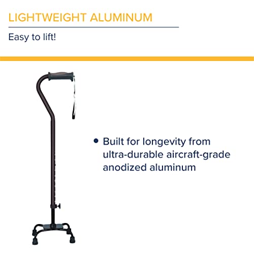 Hugo 731-850 Adjustable Quad Walking Cane, Black #TOP3