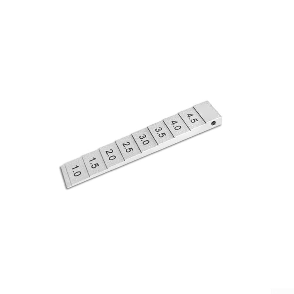 Calibre cónico robusto con acabado cromado para un rendimiento duradero en condiciones difíciles (1-5 mm)
