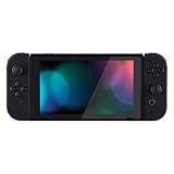 eXtremeRate Soft Touch Grip Czarny Handheld Controller Housing z Pełnym Zestawem Przycisków, DIY Wymiany Shell Case dla Switch & Switch OLED Model – Console Shell Nie Jest Wliczona W Cenę
