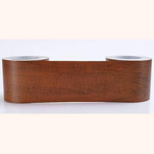 YTYHFEM Cenefa de papel tapiz con vetas de madera en marrón claro, autoadhesiva, para pared, extraíble, impermeable, para sala de estar, baño, cocina, azulejos, 10 x 500 cm, predeterminado