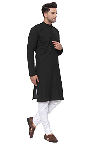 Image of Jompers Men's Cotton Regular Fit Solid Kurtas