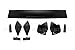 Replacement for 2022-Present Subaru WRX Models | JDM ChargeSpeed Style Exterior Aero Body Kit Combo (ABS Plastic - Matte Black) (Rear Spoiler Wing)