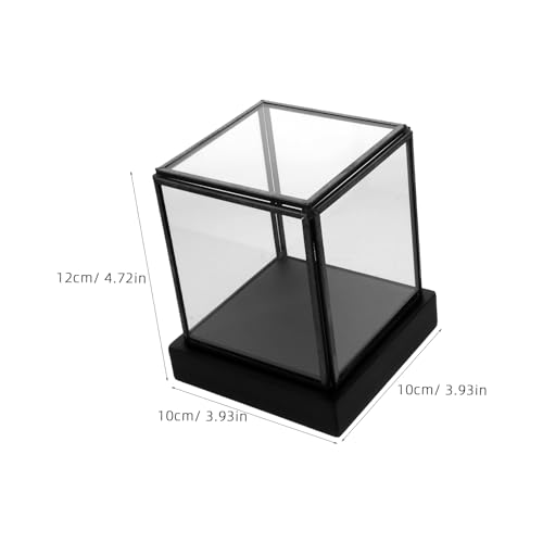 Vitrine en verre carrée pour miniatures et boîtier de protection compact - 3