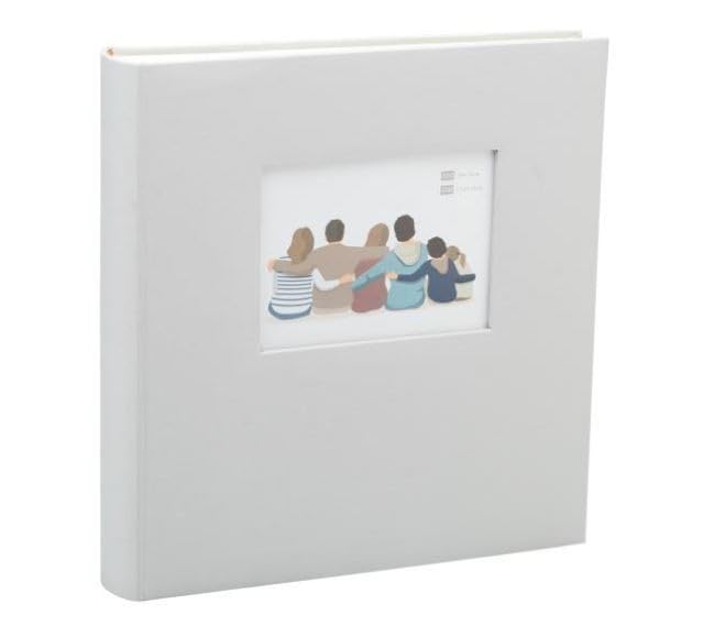 Álbum de fotos cuadrado gris 500 fundas 11x15 con memo