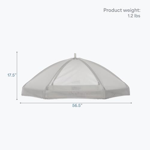 Image of Dream On Me Onyx Playpen Canopy Top, Sun Shade that Blocks Up to 98% UVA /UVB Rays, Breathable Mesh, Removable Tent Top Accessory for Onyx Playpen, Grey