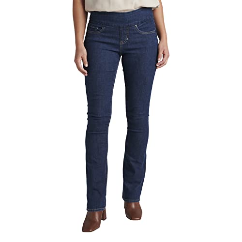 JAG Jeans Women's Petite Paley Mid Rise Bootcut Pull-on Jeans
