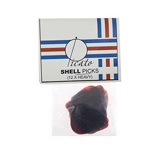 Picato Shell Lot de 12 médiators épais Rouge - Les Beatles, Paul McCartney, John Lennon, RIngo Starr, George Harrison Picato Shell Lot de 12 médiators épais Rouge