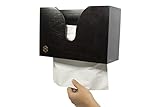 Stained Bamboo Dual-Dispensing Multi-Fold Paper Towel Holder. Wall Mount or use on Counter Top, Table, or Sink for Portable Use. Houses Single, Z, C, Multi-Fold Paper/Hand Towels(Towels Not Included)