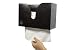 Stained Bamboo Dual-Dispensing Multi-Fold Paper Towel Holder. Wall Mount or use on Counter Top, Table, or Sink for Portable Use. Houses Single, Z, C, Multi-Fold Paper/Hand Towels(Towels Not Included)
