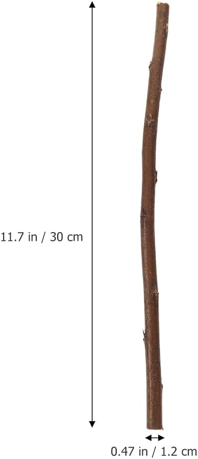 Craft Sticks, 50Pcs Wood Log Sticks for Crafts 12" Wood Twigs Long Wooden Branches for Decoration, DIY Photo Props School Projects Festival Decor