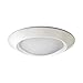 Juno Lighting 4401-WH 4-Inch Beveled Dome Shower Recessed Trim, White