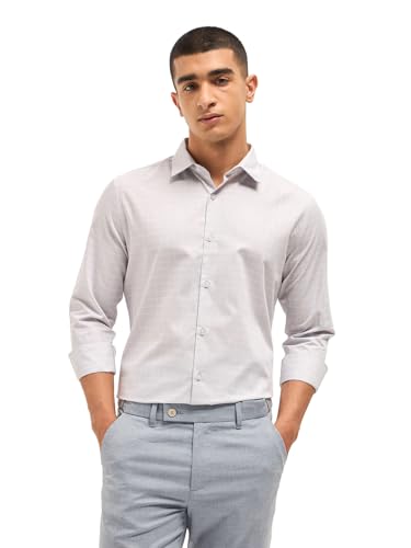 Image of THE BEAR HOUSE Men's Checked Tailored Fit Formal Shirt