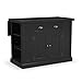 Nantucket Distressed Black Kitchen Island by Home Styles