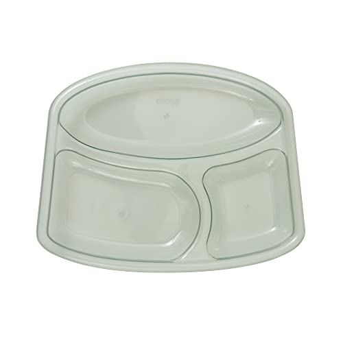 PRATO COM DIVISÓRIA COLORS - KIT 3 UNID, Clingo